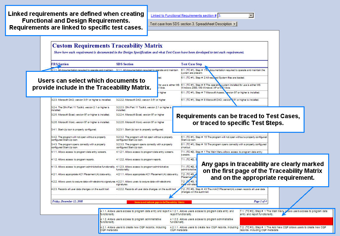 FastVal allows creation of any document required by your validation process. Documents can be created as Word or PDF documents. Apply electronic signatures to any document.