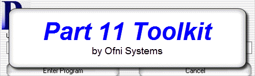 Part 11 Toolkit by Ofni Systems